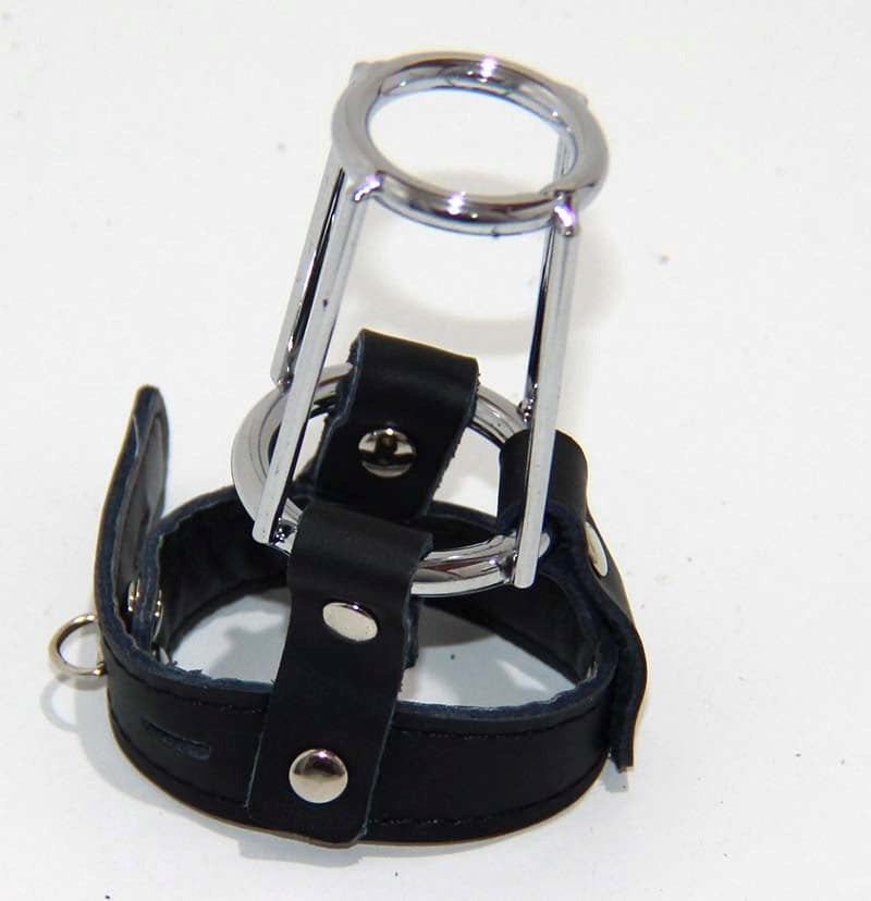 Diabolical Ball Divider and Chastity Cage - - Male Chastity