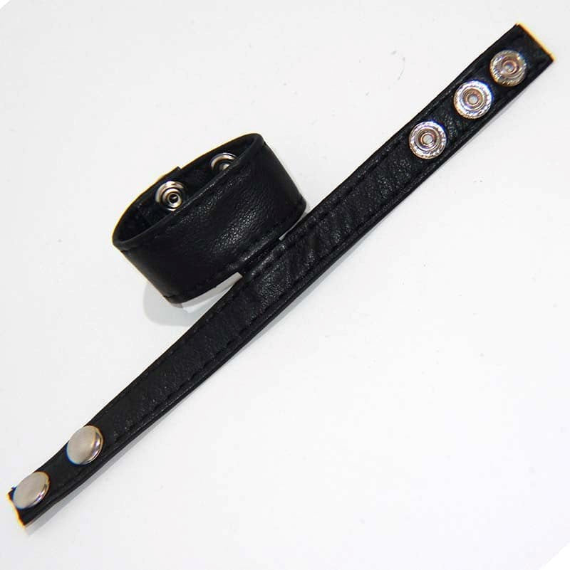 Double Trouble BDSM Strap Cock Ring with Studs - - Cock Rings