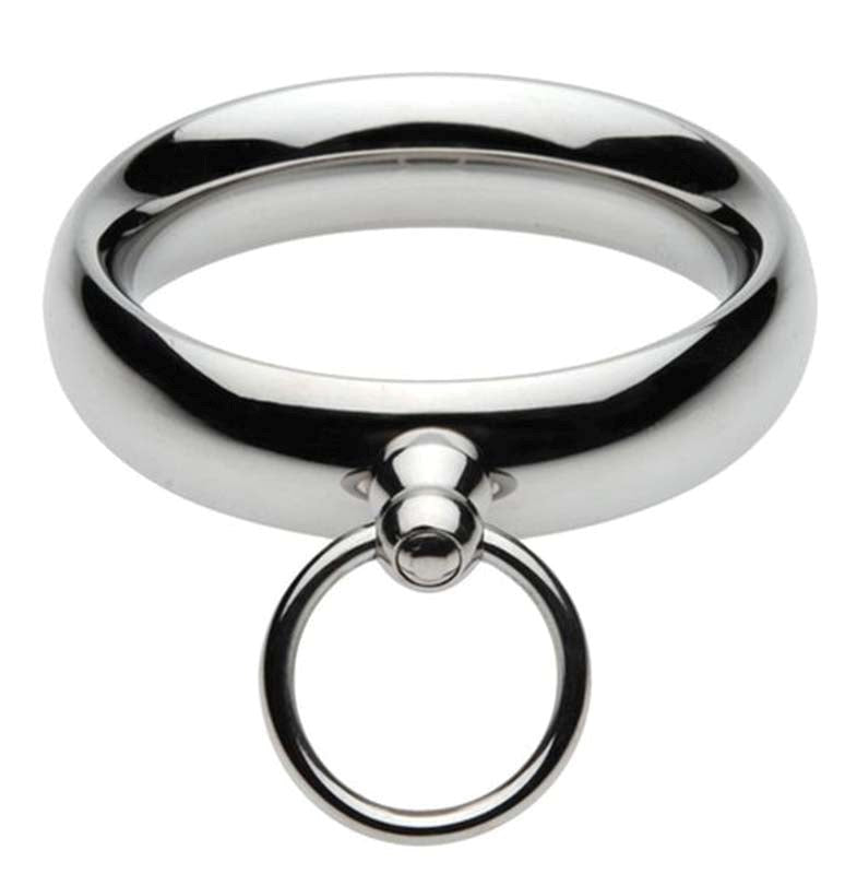 Lead Me Stainless Steel Cock Ring - - Steel Cock Rings