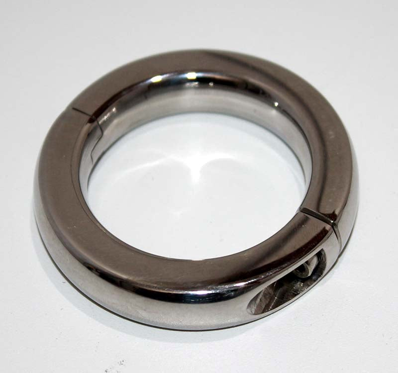Loopy Smooth Steel Cock Ring - - Cock Rings