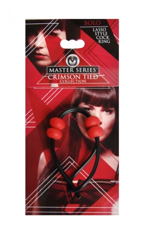 Master Series Crimson Tied Bolo Lasso Cock Ring - - Cock Rings