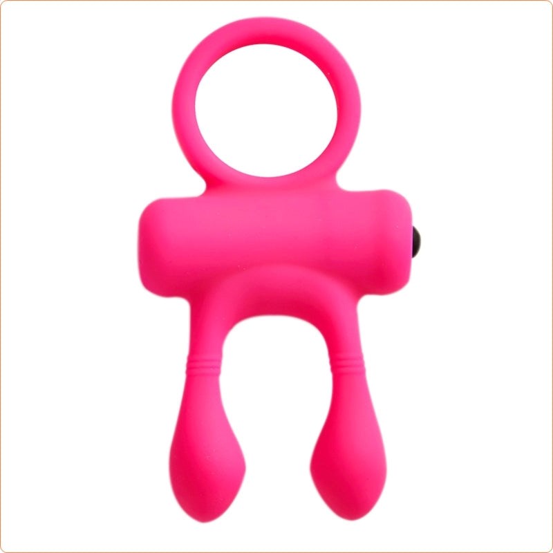 Rabbit Silicone Cockring - - Ball and Cock Toys