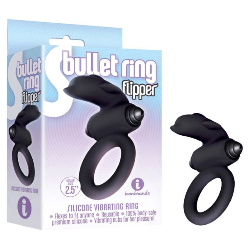 The 9's S-Bullet Ring - Flipper - - Vibrating Cock Rings