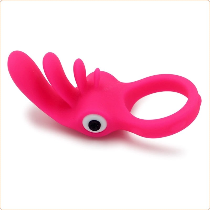 Tongue Vibration Cock Ring - - Ball and Cock Toys