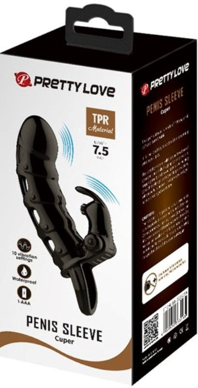 Cock Sleeve Cuper Black - - Pumps, Extenders and Sleeves