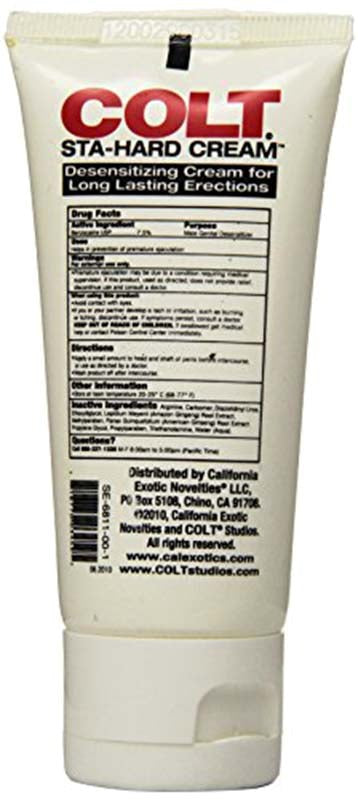 Colt Sta-Hard Cream - - Delay and Excite Sprays