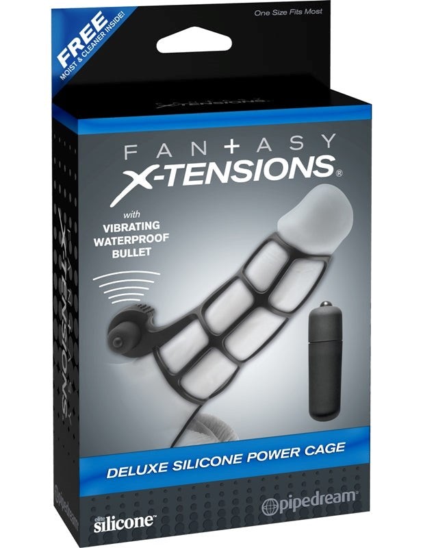 Fantasy X-Tensions Deluxe Silicone Power Cage - - Pumps, Extenders and Sleeves