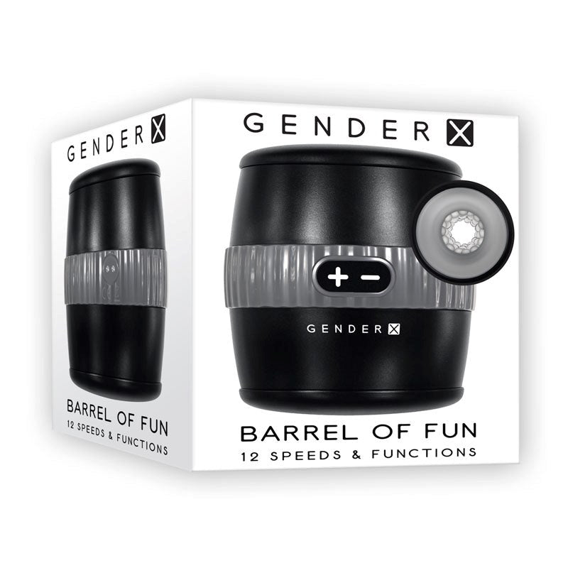 Gender X BARREL OF FUN Rechargeable Stroker - - Masturbators and Strokers