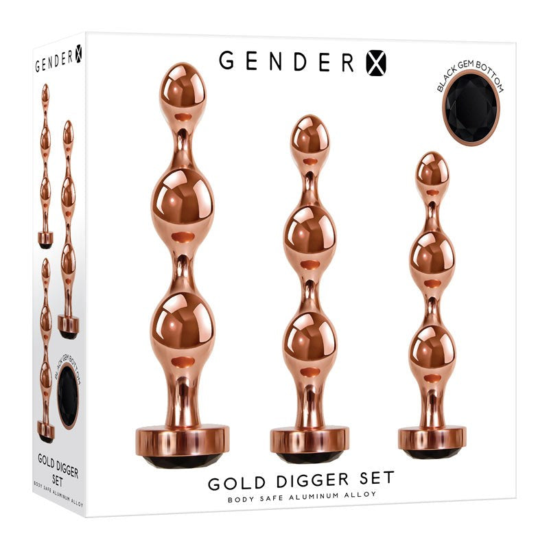 Gender X GOLD DIGGER Kit - - Butt Plugs