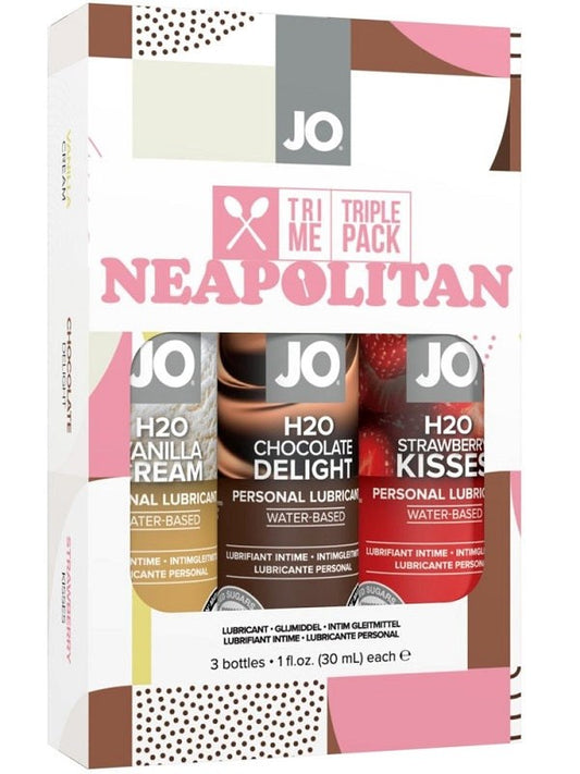 JO Tri Me Triple Pack Neapolitan - - Water Based Lubes