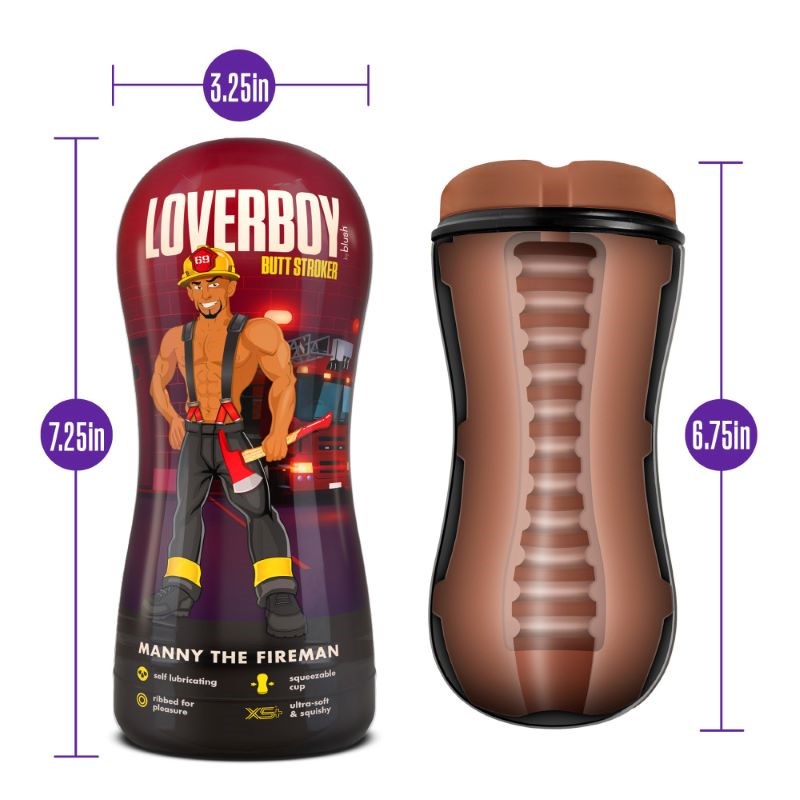 Manny The Fireman - Self-Lubricating Pleasure Toy for Sizzling Nights - Masturbators and Strokers