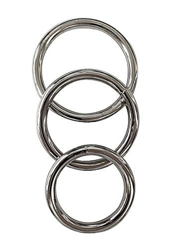 Manbound Cock Rings 3 Pack Metal - - Cock Rings