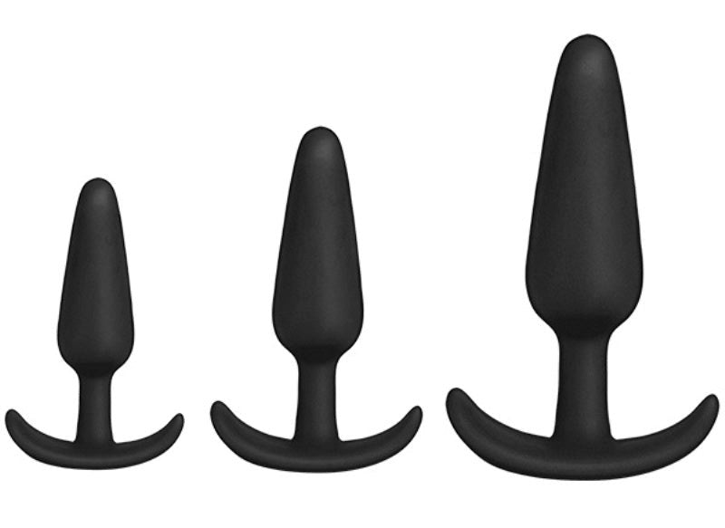 Mood Naughty 1 Trainer Set Black by Doc Johnson - Butt Plugs