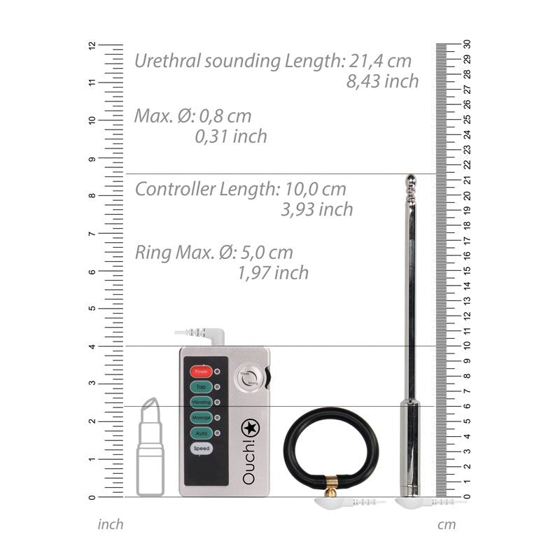 OUCH! E-stim Urethral Sounding Set - - Penis Plugs