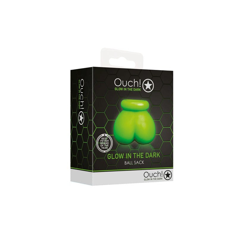 OUCH! Glow in Dark Ball Sack - - Cock Rings