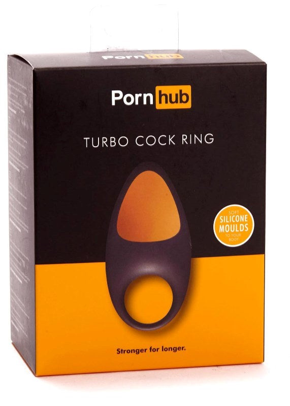 Pornhub Official Collection Turbo Cock Ring Black - - Cock Rings