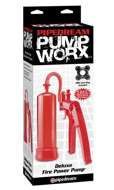 Pump Worx Deluxe Fire Penis Pump - - Pumps, Extenders and Sleeves