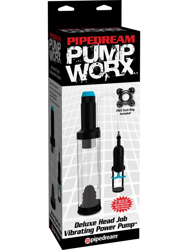 Pump Worx Deluxe Head Job Vibrating Pump - - Pumps, Extenders and Sleeves