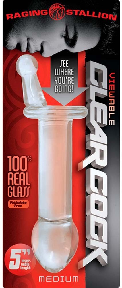 Raging Stallion Clear Cock Viewables Large - - Anal Dildos