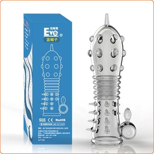 Scorpion Vibration Crystal Penis Sleeve - - Pumps, Extenders and Sleeves