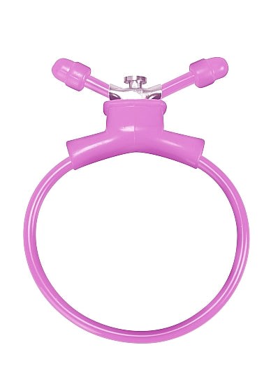 SHOTS Adjustable Cock Ring in Pink - - Cock Rings