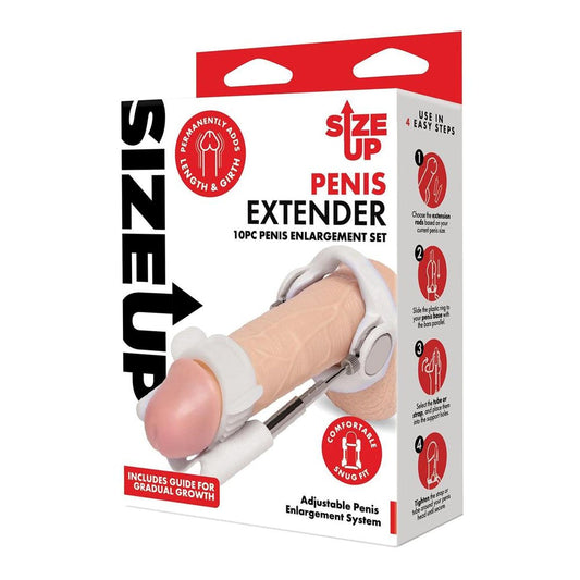 Size Up Penis Extender 10 Piece Set - - Pumps, Extenders and Sleeves