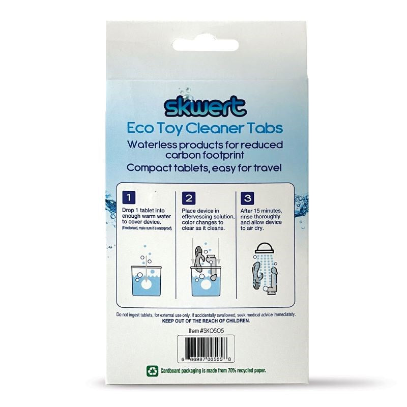 Skwert Eco-Friendly Toy Cleaning Tabs - Hassle-Free Sanitization - Adult Toy Cleaner