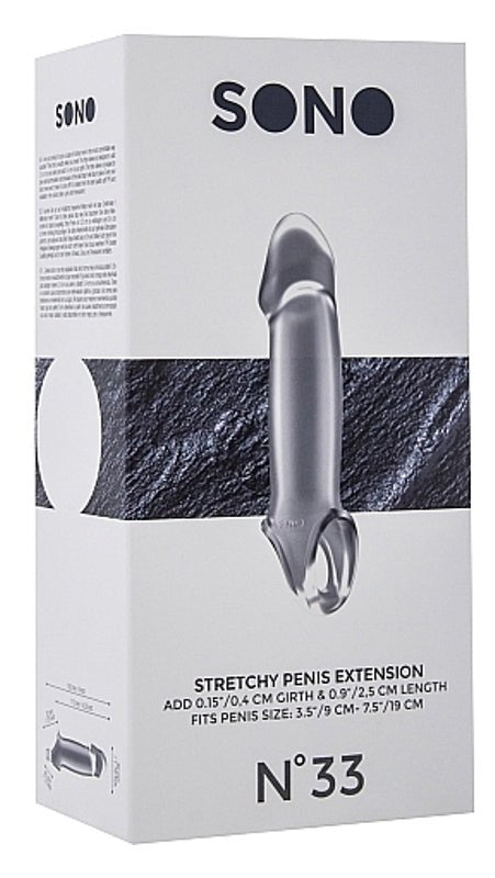 Sono No.33 Stretchy Penis Extension Translucent - Pumps, Extenders and Sleeves