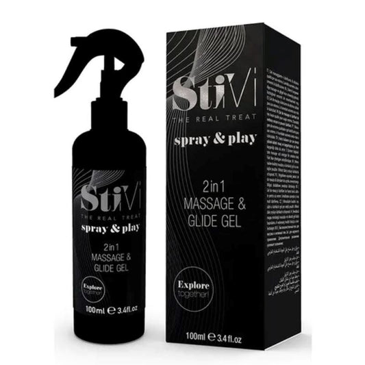 StiVi Spray & Play Massage Glide Gel - 100ml - - Water Based Lubes