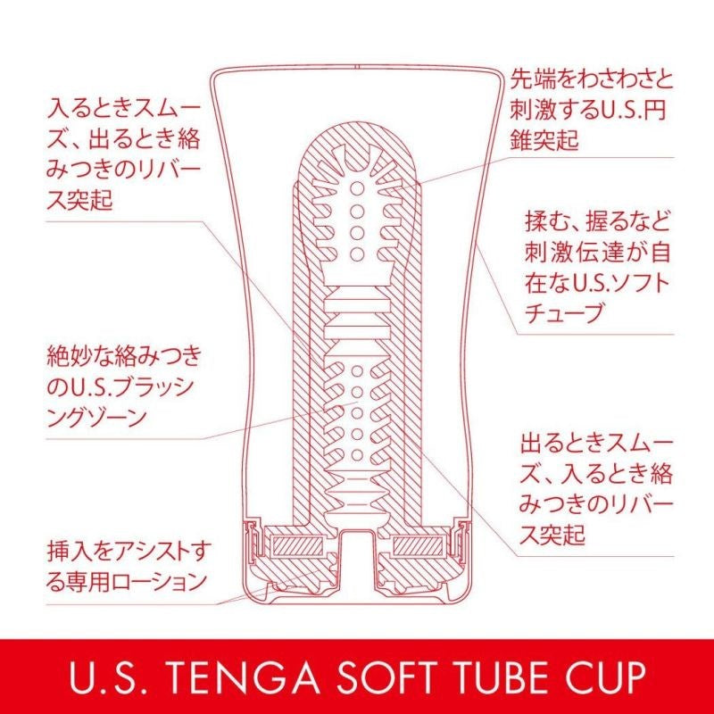 Tenga U.S. Soft Tube Cup - - Masturbators and Strokers
