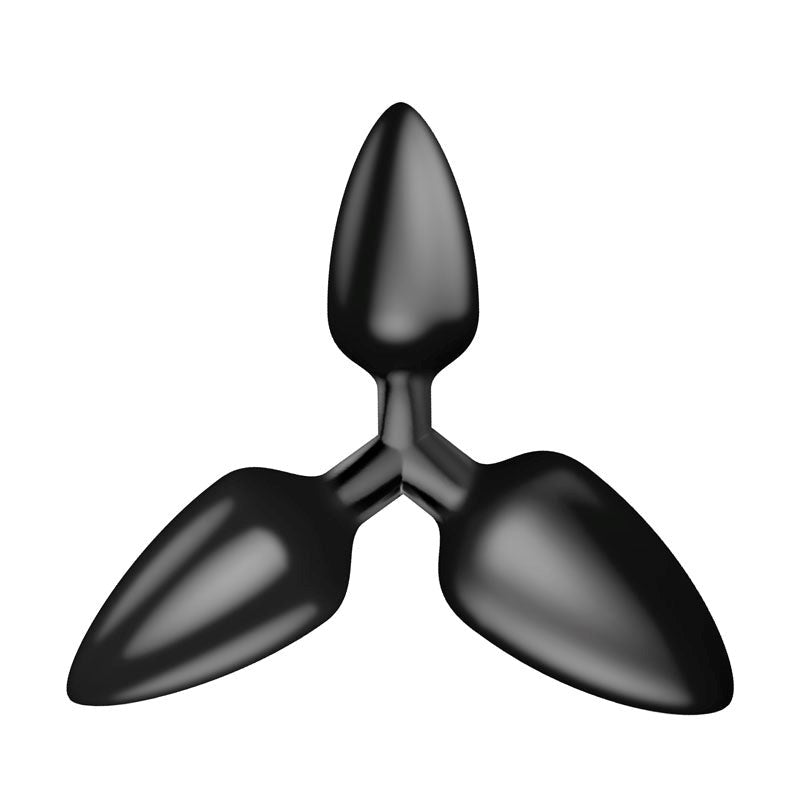 The 9's Triad 3 Way Butt Plug - Smooth - - Butt Plugs