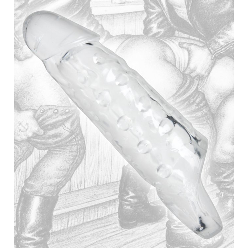 Tom of Finland Clear Realistic Cock Enhancer Sheath - - Pumps, Extenders and Sleeves
