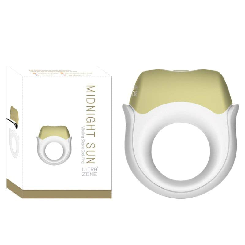 UltraZone Midnight Sun Vibrating Silicone Cock Ring - - Cock Rings