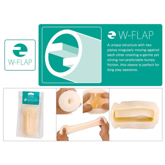 Vorze A10 Cyclone SA Sleeve W-Flap - - Masturbators and Strokers