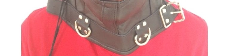 Absolute Kinky Faux Leather Hood - - Bondage Hoods