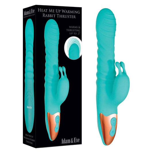 Adam & Eve Heat Me Up Warming Rabbit Thruster - - Rabbit Vibrators
