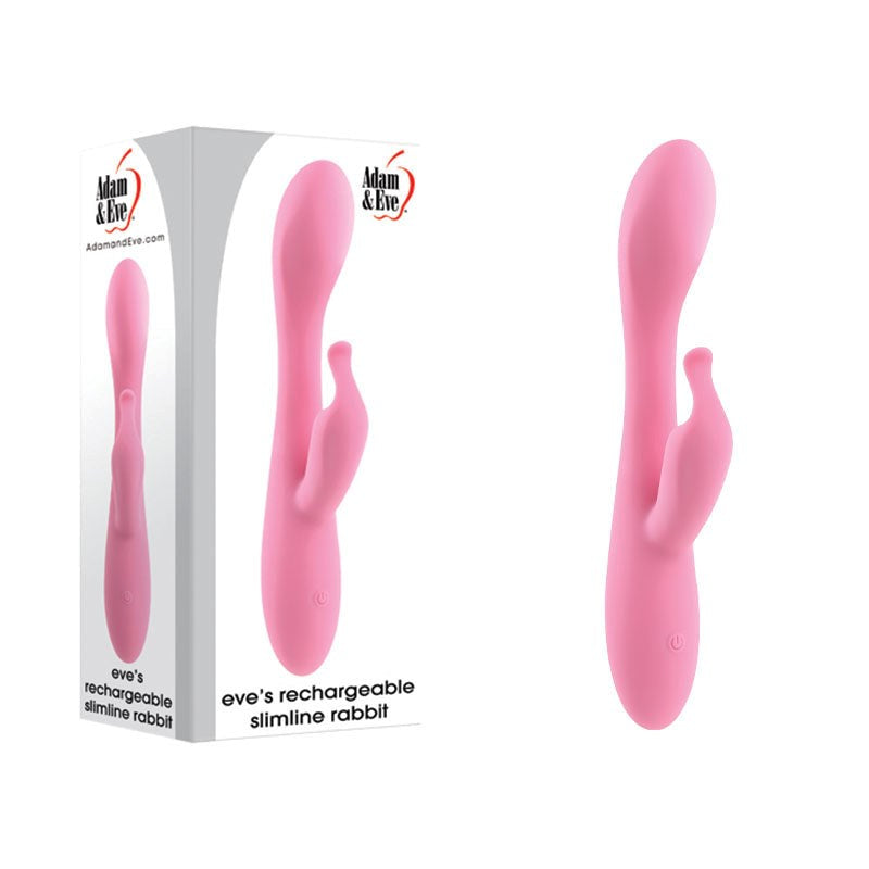 Adam & Eve Rechargeable Slimline Rabbit - - Rabbit Vibrators