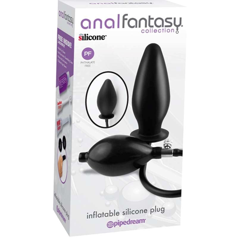 Anal Fantasy Collection Inflatable Silicone Plug - - Inflatable Dildos and Vibrators