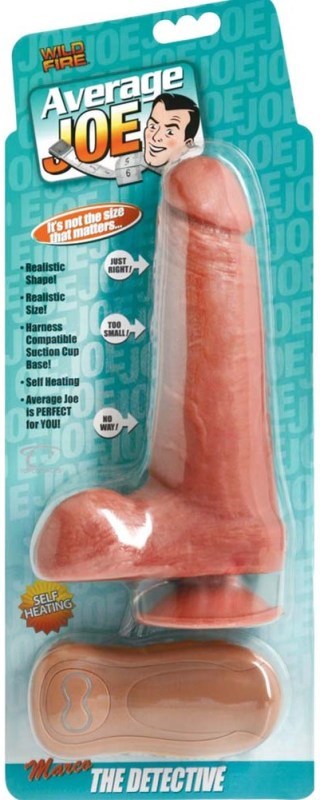 Average Joe The Detective Marco Heating and Vibrating Dildo - - Realistic Dildos