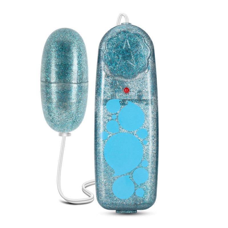 B Yours Glitter Power Bullet - Blue - - Bullet Vibrators