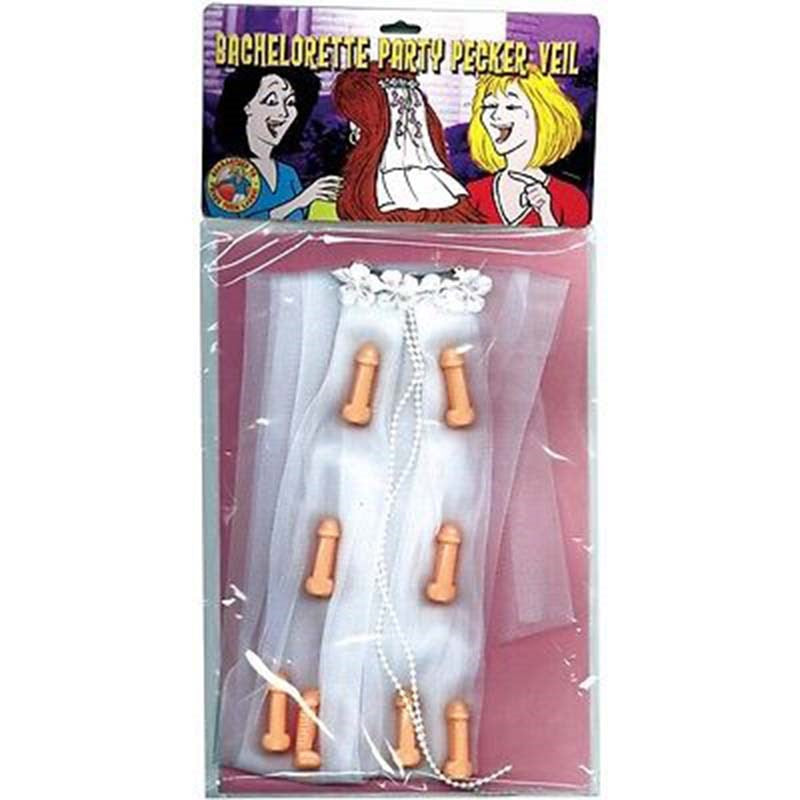 Bachelorette Pecker Veil - - Fancy Dress Ups