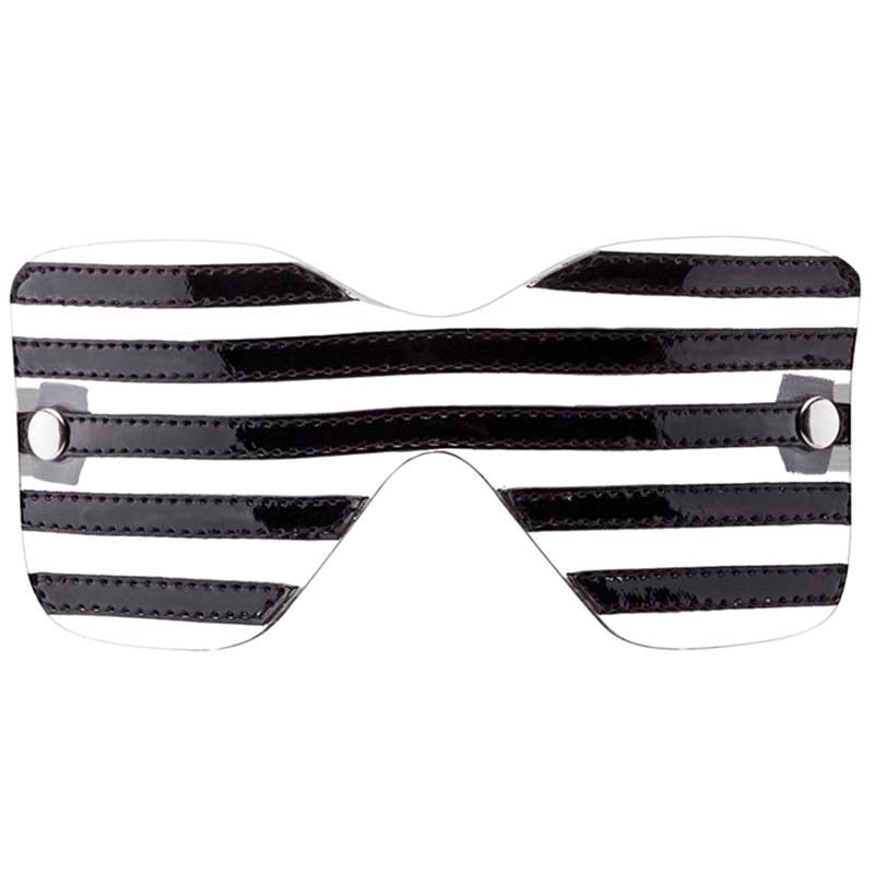 Bad Romance Translucent Eye Mask with Black Stripes - - Masks And Blindfolds