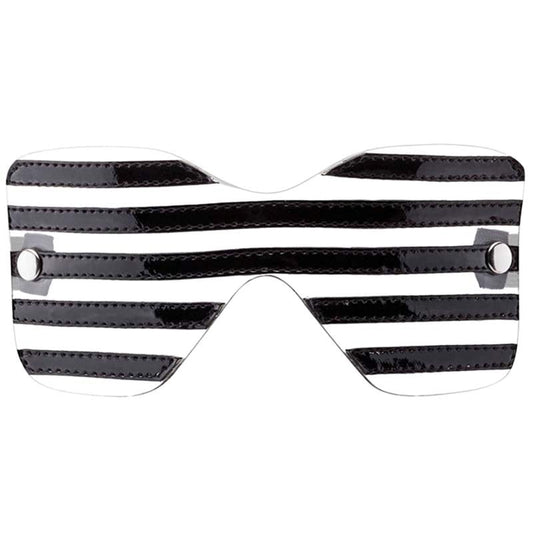 Bad Romance Translucent Eye Mask with Black Stripes - - Masks And Blindfolds