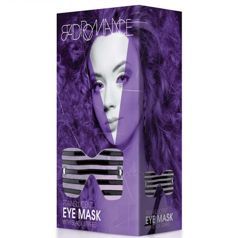 Bad Romance Translucent Eye Mask with Black Stripes - - Masks And Blindfolds
