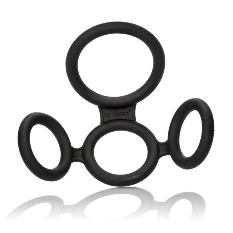 California Exotics Big Mans Spreader Stretchy Cock Ring - Ball and Cock Toys