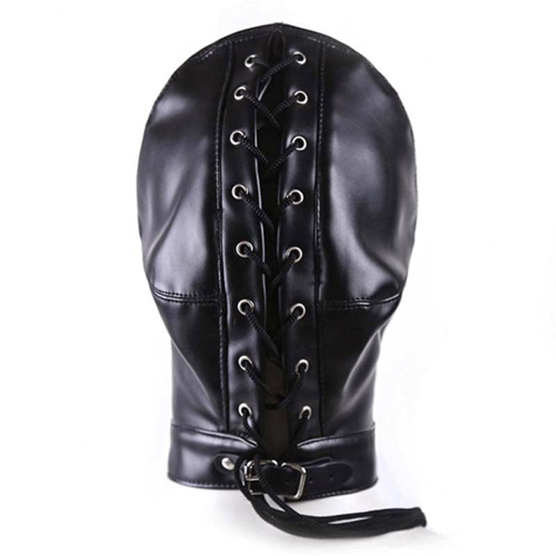 Black Out Confinement Hood - - Bondage Hoods