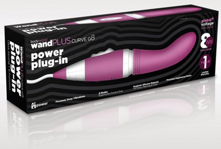 Bodywand wandPlus Curve G8 Power Plug-In - - G-Spot Vibrators