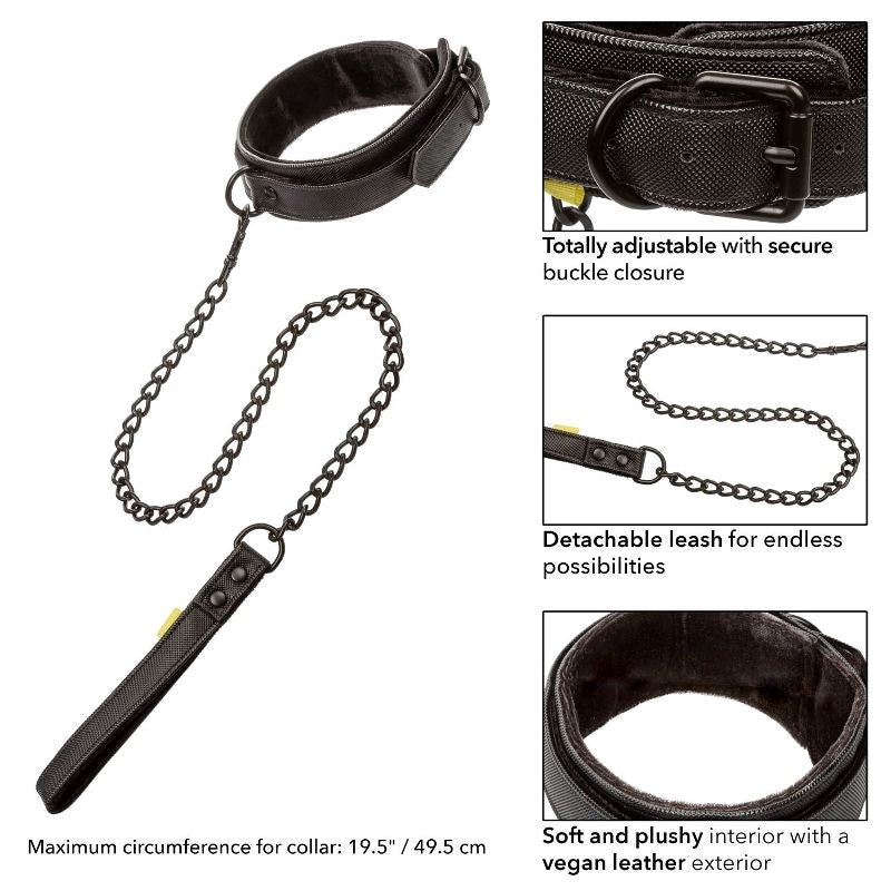 California Exotics Boundless Bondage Collar and Leash - Collars and Leads
