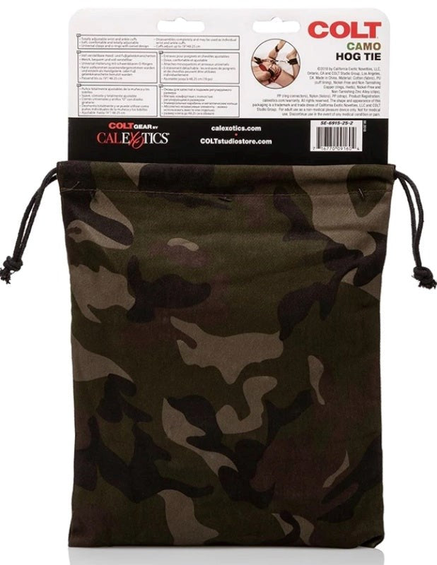 Colt Camo Fetish Play Hog Tie Restraints - Cuffs and Restraints