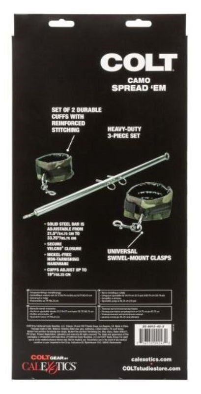 Colt Camo Spread Em Bondage Spreader Bar - Spreaders and Hangers